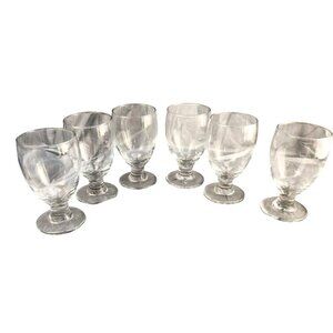 Libby Acopa Clear Glass Goblets For Water/Wine/Cocktails 10.5 oz Set of 6 Capac